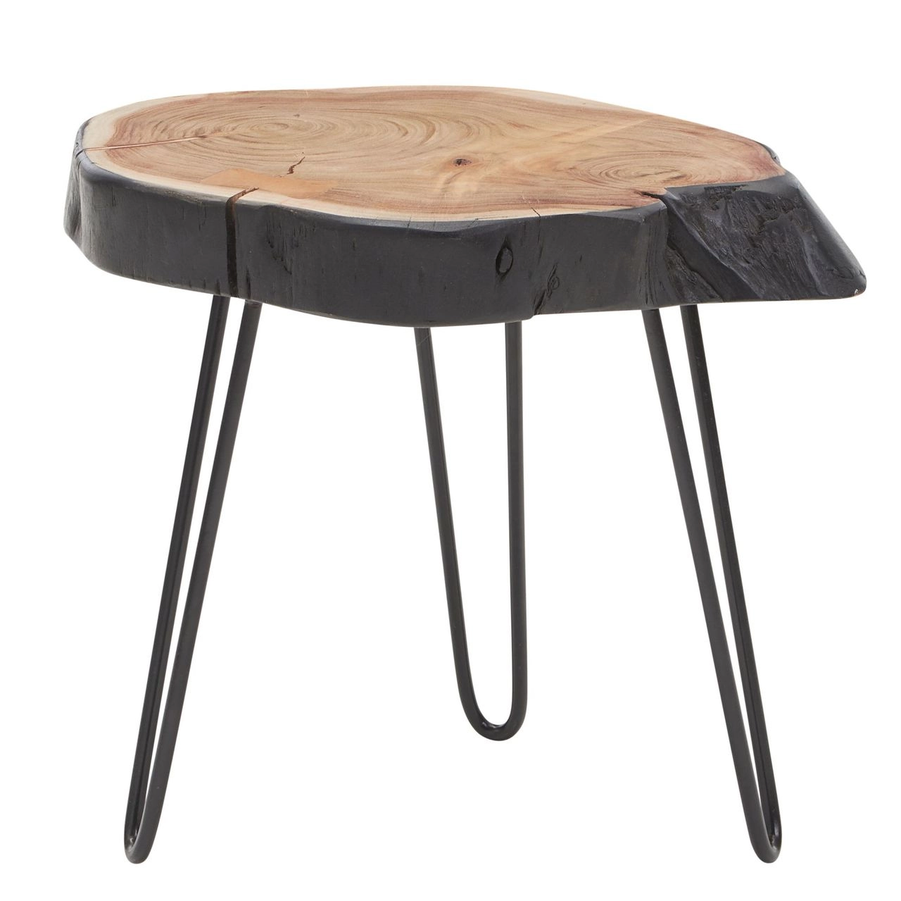 Wohnling Beistelltisch Akazie Massivholz / Metall
