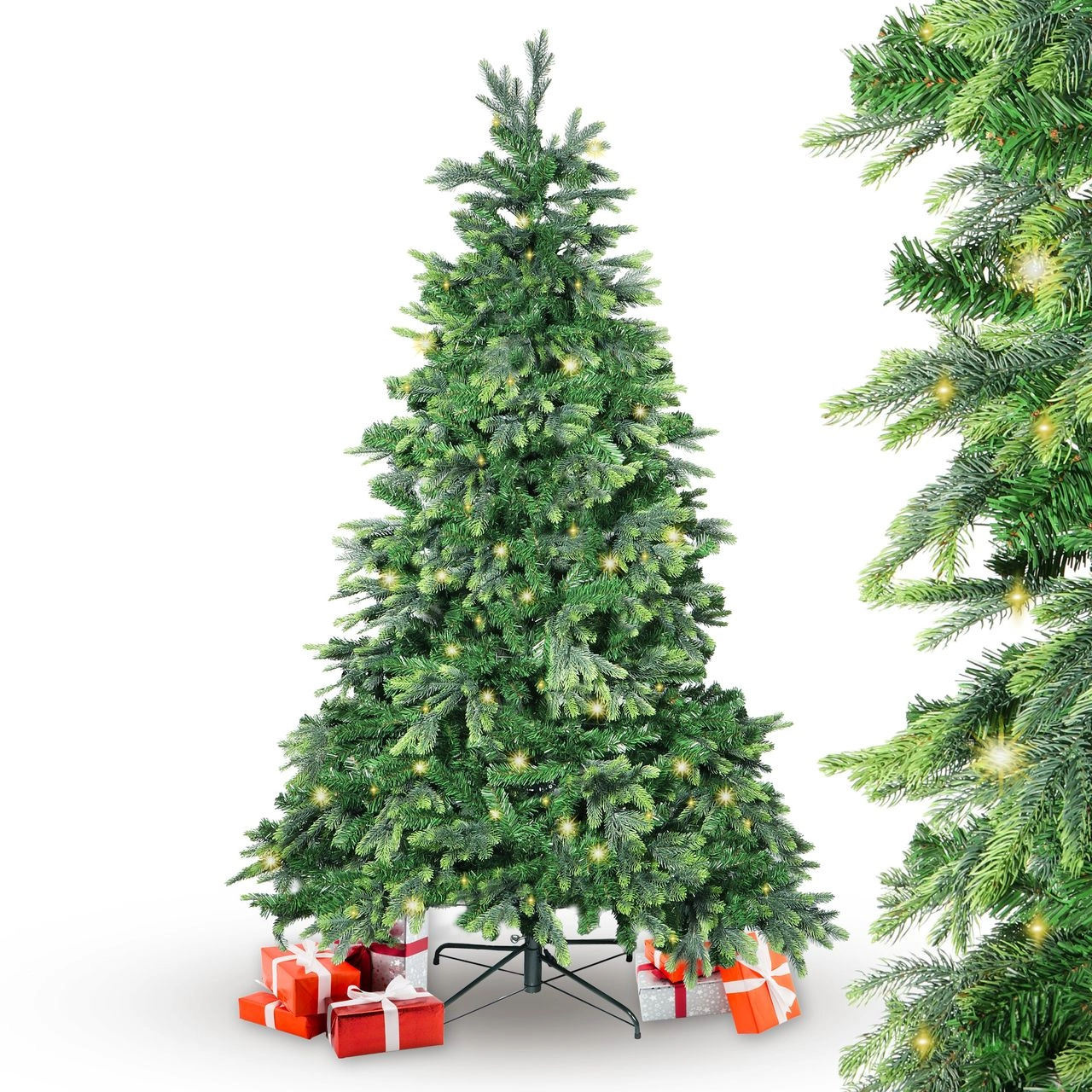 Gartenpirat BonTree Tanne künstlicher Weihnachtsbaum 210 cm mit 280 LED warmweiß