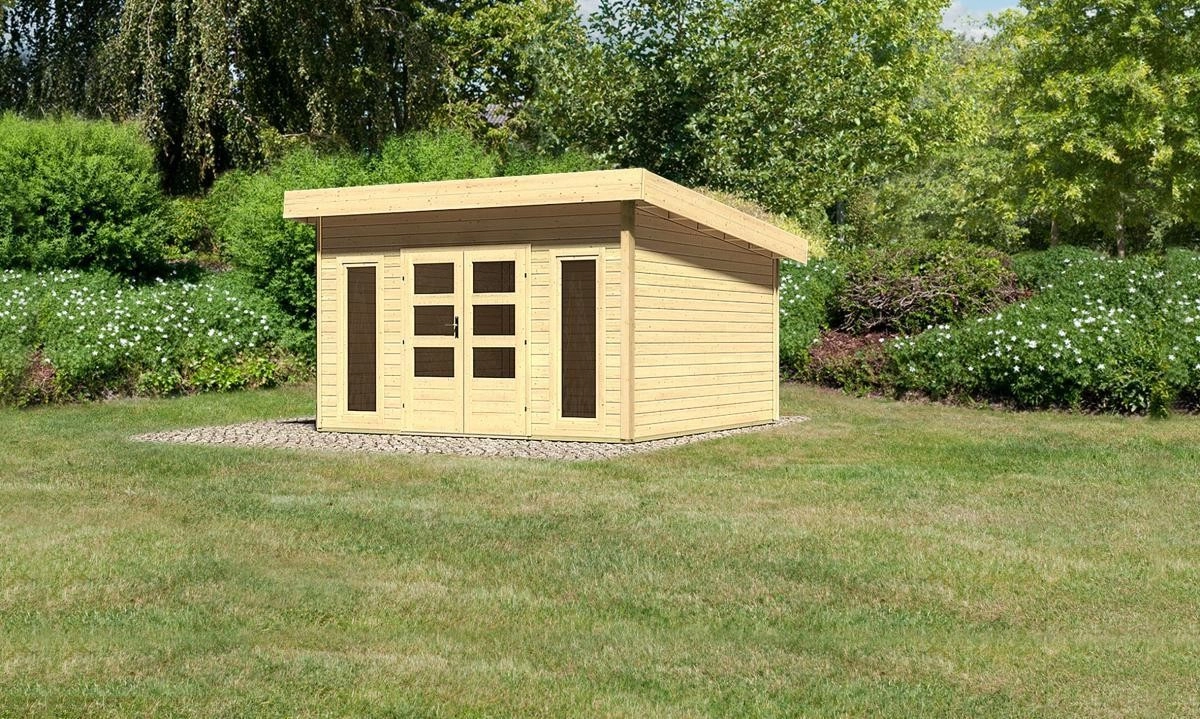 Karibu Gartenhaus "Bentheim 5" mit Dacheindeckung naturbelassen