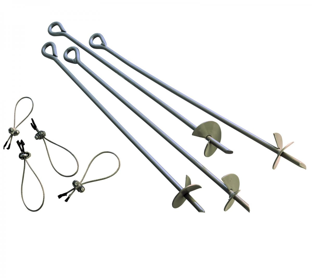 50NRTH ShelterLogic Sturmanker Erdanker 76 cm, 4 Stk.