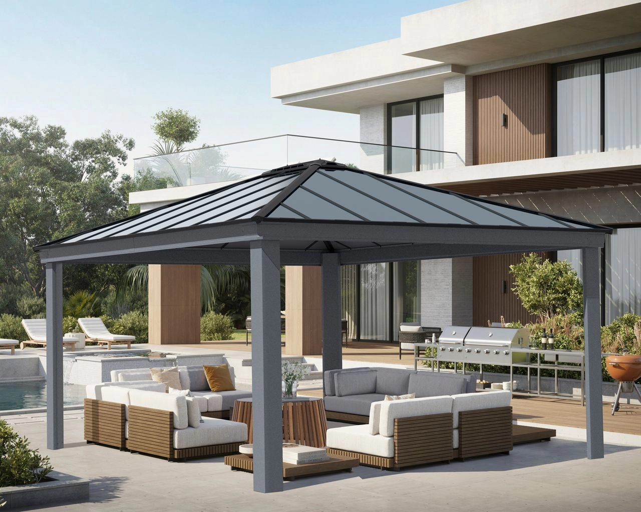Canopia by Palram Gartenpavillon Dallas 4.3x4.8  anthrazit