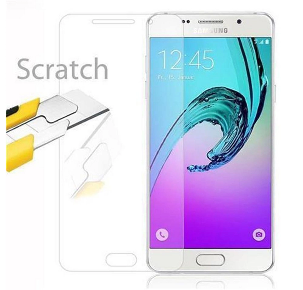 Cadorabo Panzer Folie für Samsung Galaxy A9 2016 Schutzfolie in KRISTALL KLAR Gehärtetes (Tempered) Display-Schutzglas in 9H Härte mit 3D Touch Kompatibilität