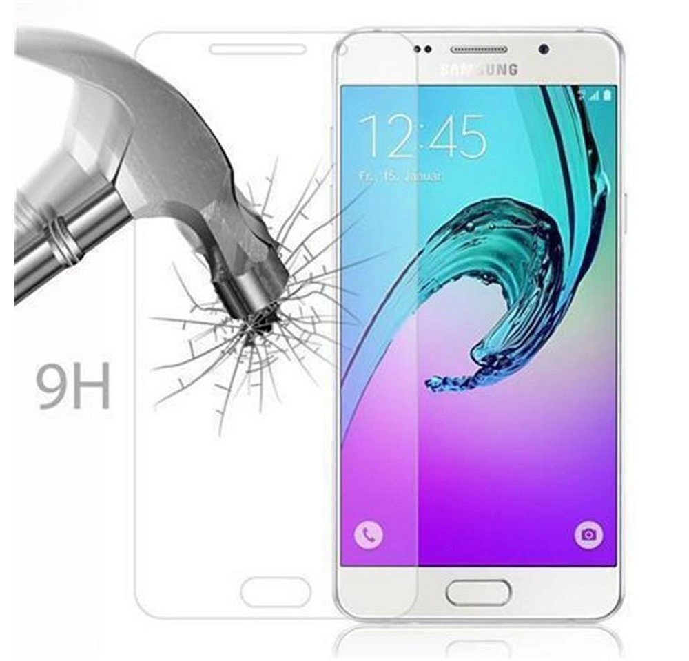 Cadorabo Panzer Folie für Samsung Galaxy A9 2016 Schutzfolie in KRISTALL KLAR Gehärtetes (Tempered) Display-Schutzglas in 9H Härte mit 3D Touch Kompatibilität