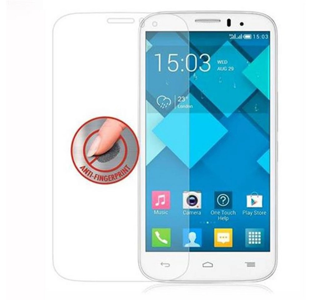 Cadorabo Panzer Folie für Alcatel C5 Schutzfolie in KRISTALL KLAR Gehärtetes (Tempered) Display-Schutzglas in 9H Härte mit 3D Touch Kompatibilität