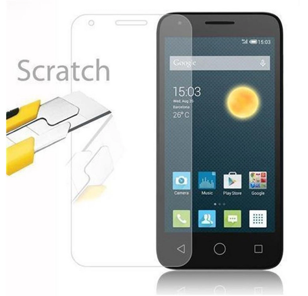 Cadorabo Panzer Folie für Alcatel PIXI 3 (5 Zoll) Schutzfolie in KRISTALL KLAR Gehärtetes (Tempered) Display-Schutzglas in 9H Härte mit 3D Touch Kompatibilität