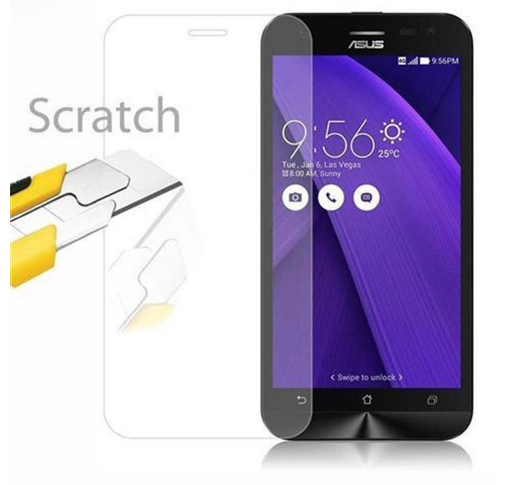 Cadorabo Panzer Folie für Asus ZenFone 2 (5 Zoll) Schutzfolie in KRISTALL KLAR Gehärtetes (Tempered) Display-Schutzglas in 9H Härte mit 3D Touch Kompatibilität