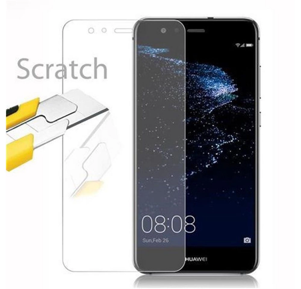 Cadorabo Panzer Folie für Huawei P10 LITE Schutzfolie in KRISTALL KLAR Gehärtetes (Tempered) Display-Schutzglas in 9H Härte mit 3D Touch Kompatibilität
