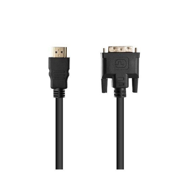 Cadorabo - 3,0m HQ HDMI zu DVI Kabel High Speed - 3D Ready - HDMI auf DVI Adapterkabel [3 Meter] mit vergoldeten Anschlüssen in SCHWARZ