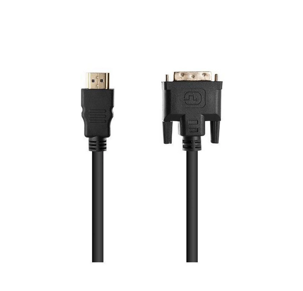 Cadorabo - 3,0m HQ HDMI zu DVI Kabel High Speed - 3D Ready - HDMI auf DVI Adapterkabel [3 Meter] mit vergoldeten Anschlüssen in SCHWARZ