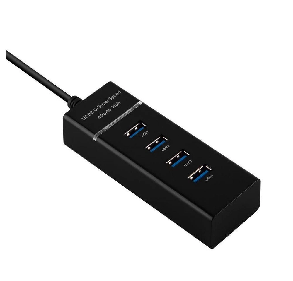 Cadorabo ? 4-Port USB 3.0 Multischnittstelle Plug & Play mit USB 3.0 Anschluss und 4 USB 3.0 Buchsen für Laptops, Tablets und modernen Geräte mit USB-C Ladeanschluss wie z. B. Apple MacBook, Lenovo Yoga 900, Google Chromebook Pixel und den neuen Dell XPS 