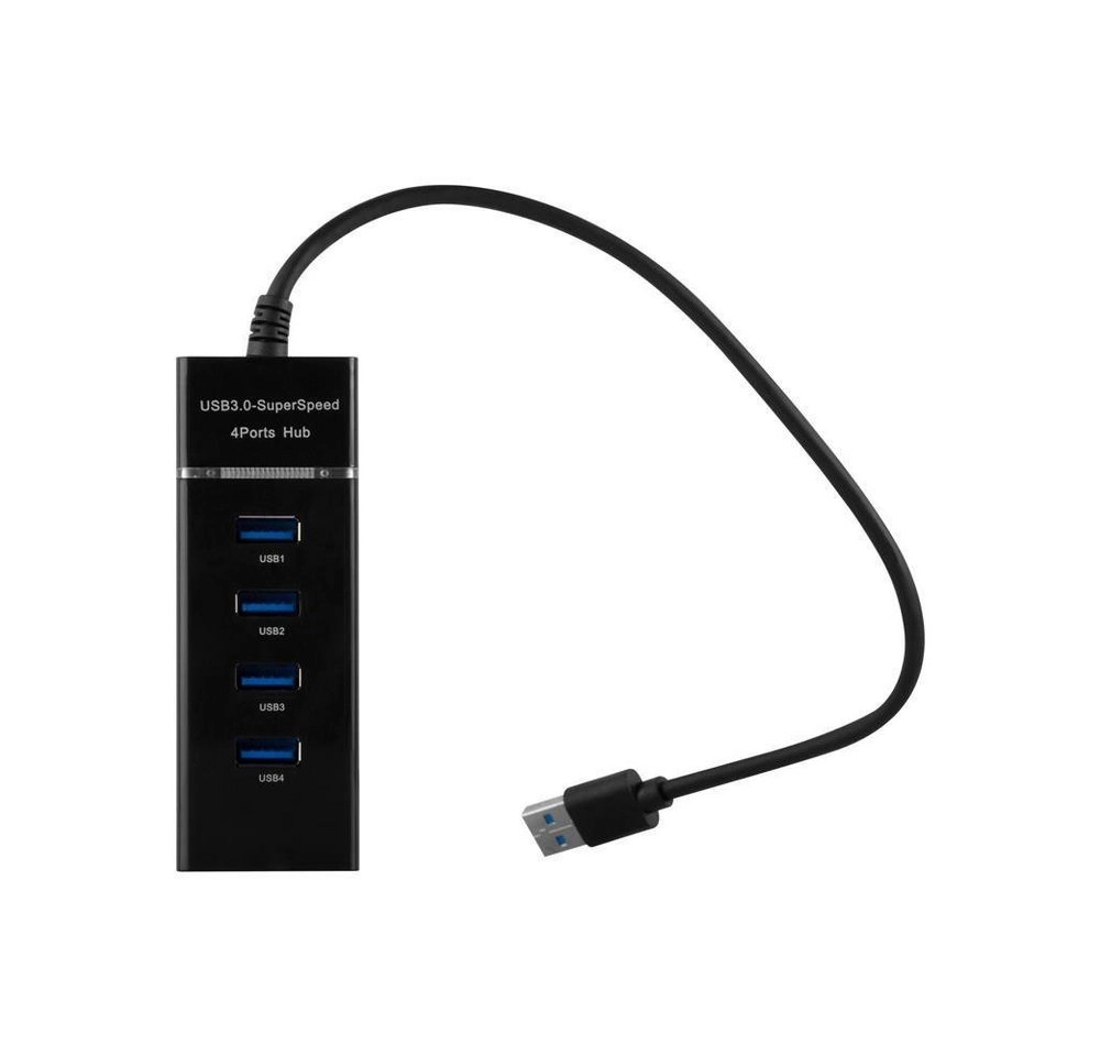 Cadorabo ? 4-Port USB 3.0 Multischnittstelle Plug & Play mit USB 3.0 Anschluss und 4 USB 3.0 Buchsen für Laptops, Tablets und modernen Geräte mit USB-C Ladeanschluss wie z. B. Apple MacBook, Lenovo Yoga 900, Google Chromebook Pixel und den neuen Dell XPS 