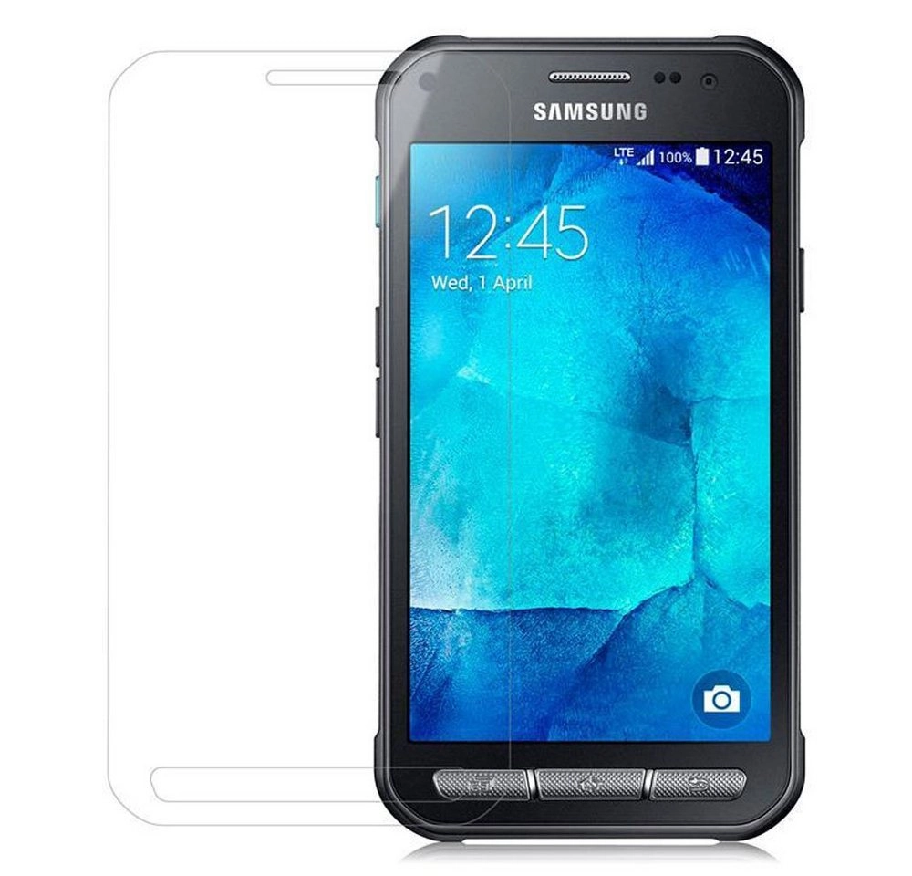 Cadorabo Panzer Folie für Samsung Galaxy XCover 3 Schutzfolie in KRISTALL KLAR Gehärtetes (Tempered) Display-Schutzglas in 9H Härte mit 3D Touch Kompatibilität