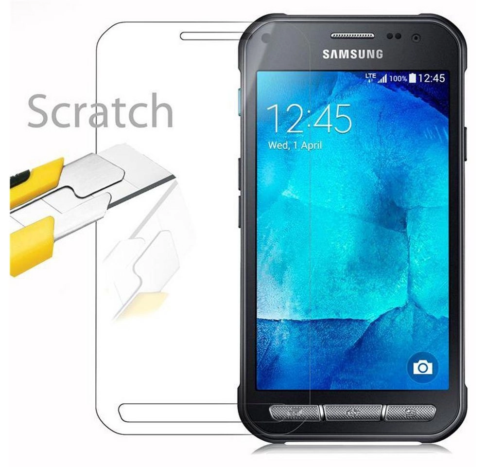 Cadorabo Panzer Folie für Samsung Galaxy XCover 3 Schutzfolie in KRISTALL KLAR Gehärtetes (Tempered) Display-Schutzglas in 9H Härte mit 3D Touch Kompatibilität