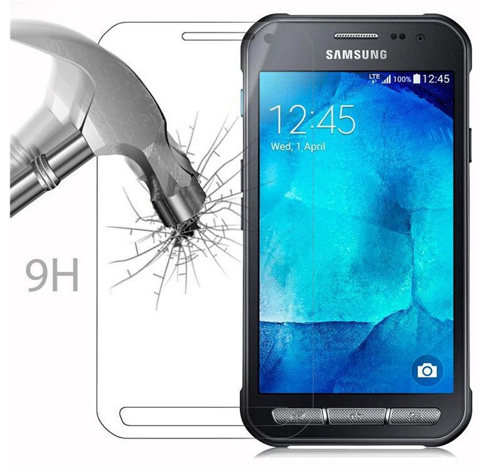 Cadorabo Panzer Folie für Samsung Galaxy XCover 3 Schutzfolie in KRISTALL KLAR Gehärtetes (Tempered) Display-Schutzglas in 9H Härte mit 3D Touch Kompatibilität