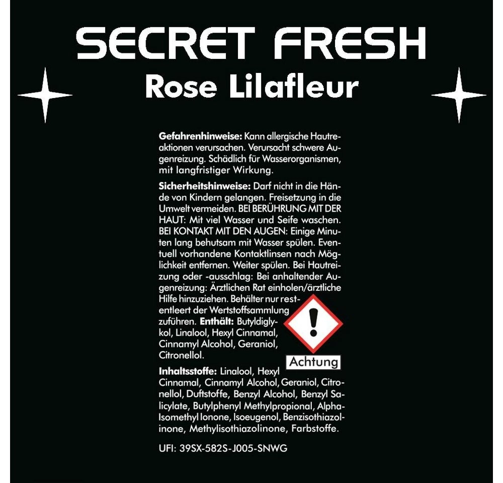 ABACUS Toiletten-Spray »Secret Fresh« (1x 50 ml Secret Fresh Kräuter-Lavendel, 1x 50 ml Secret Fresh Lavendel-Orange, 1x Secret Fresh Rose-Lilafleur)