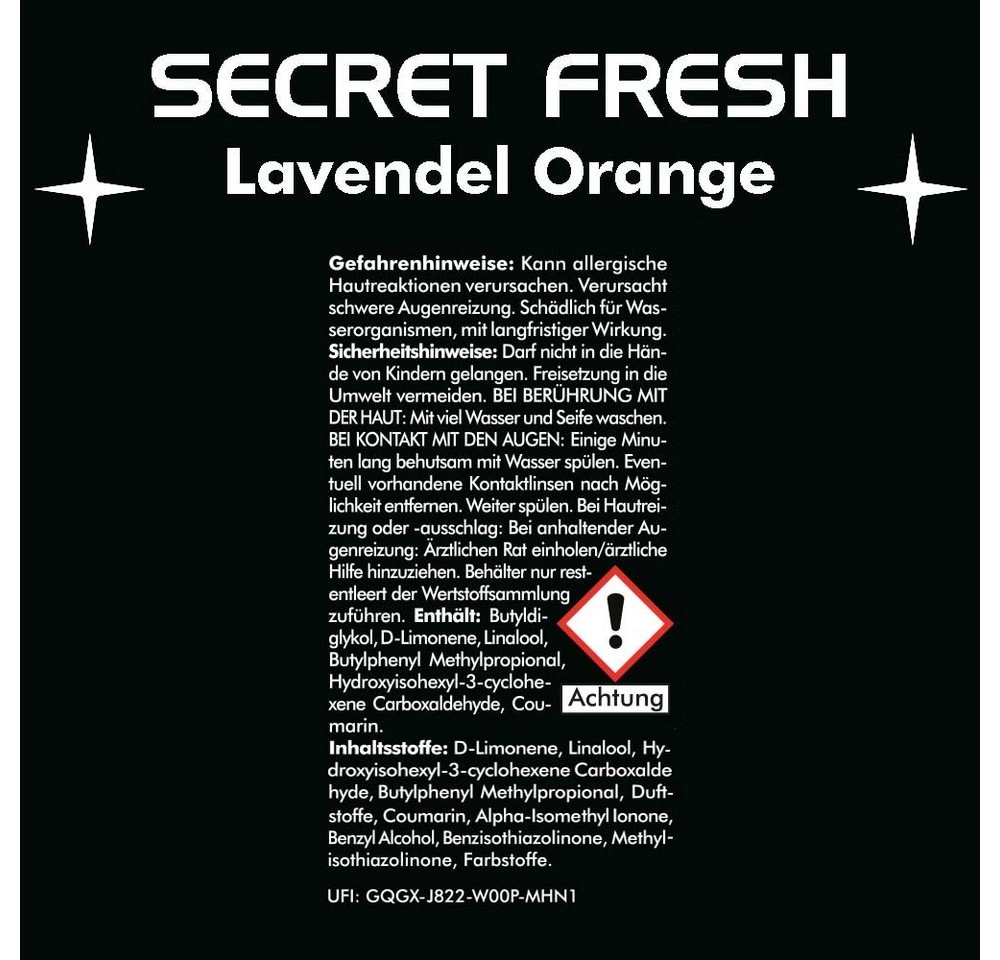 ABACUS Toiletten-Spray »Secret Fresh« (1x 50 ml Secret Fresh Kräuter-Lavendel, 1x 50 ml Secret Fresh Lavendel-Orange, 1x Secret Fresh Rose-Lilafleur)