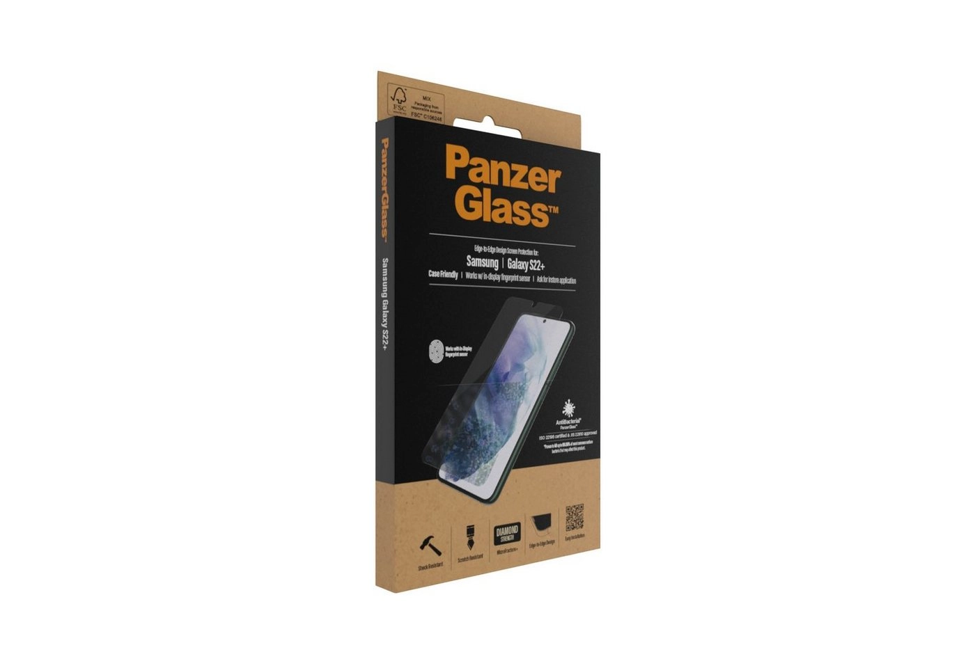 PanzerGlass für GALAXY S22 +, Displayschutzglas