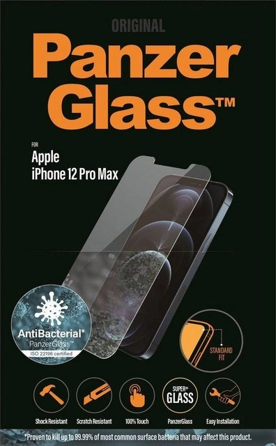 PanzerGlass »iPhone 12 Pro Max Antibakteriel Standard Fit« für Apple iPhone 12 Pro Max, Displayschutzglas