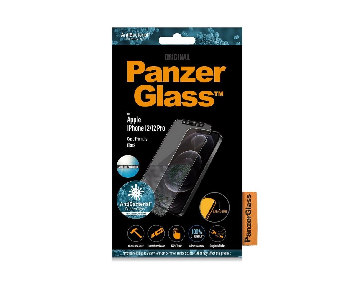 PanzerGlass »Schutzglas E2E Case Friendly für Apple iPhone 12/12 Pro« für Apple iPhone 12, Apple iPhone 12 Pro, Displayschutzglas