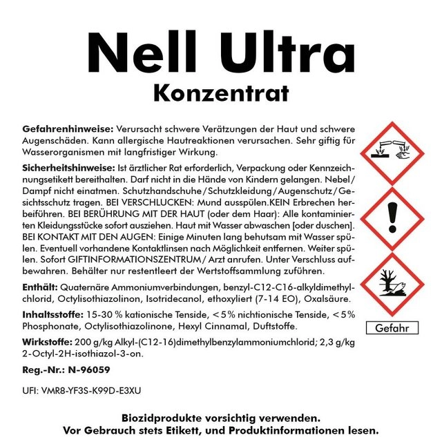 ABACUS »NELL ULTRA« Grünbelagentferner (Set, 5-tlg., 4er Set mit 1,8 L Drucksprüher, 1000 ml, bekannt aus der TV Werbung)