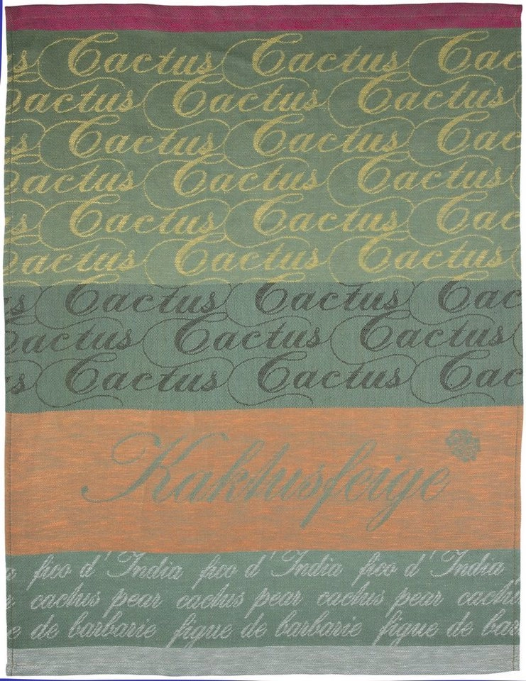 stuco Geschirrtuch »Kaktus«, (Set, 3-tlg), Jacquardgewebe