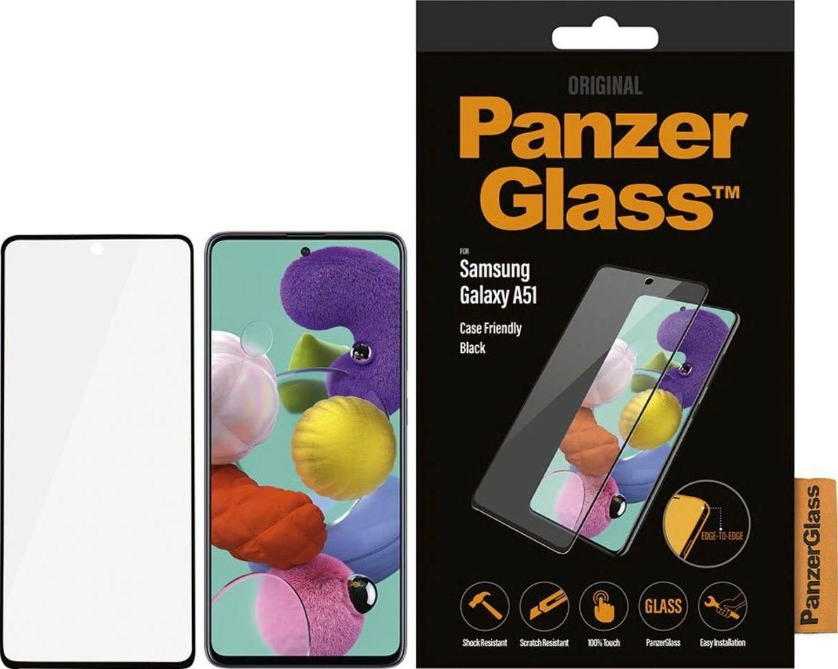 PanzerGlass »Schutzglas Case Friendly für Samsung Galaxy A51« für Samsung Galaxy A51, Displayschutzglas