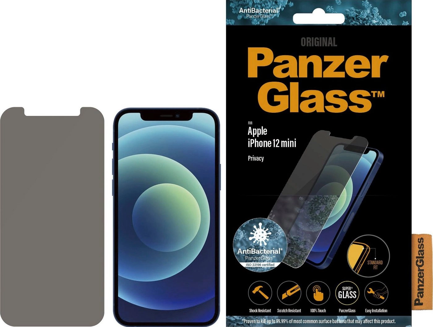 PanzerGlass »Displayschutz für iPhone 12 Mini« für iPhone 12 Mini, Displayschutzfolie