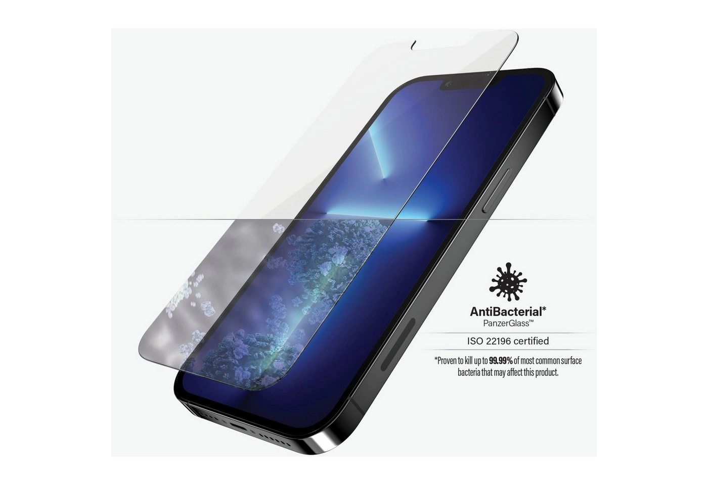 PanzerGlass »PanzerGlass Standard Fit (Antibakeriell) für iPhone 13 Pro Max«, Displayschutzfolie