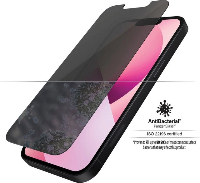 PanzerGlass »PanzerGlass Standard Fit Privacy (Antibakeriell) für iPhone 13 mini«, Displayschutzfolie