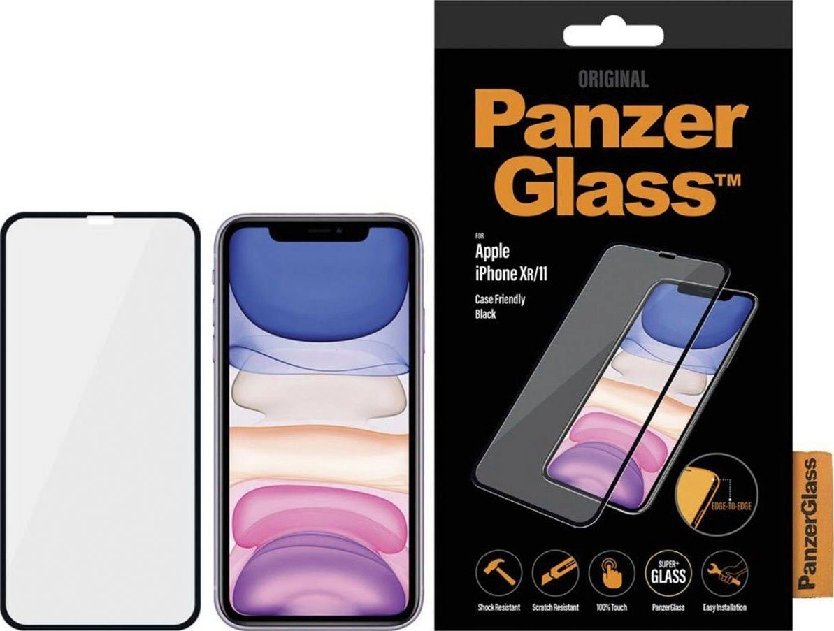 PanzerGlass »Edge to Edge Apple iPhone 11, XR CaseFriendly« für Apple iPhone XR, Apple iPhone 11, Displayschutzglas