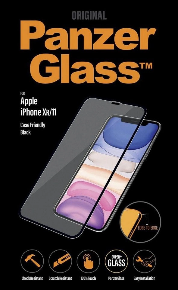 PanzerGlass »Edge to Edge Apple iPhone 11, XR CaseFriendly« für Apple iPhone XR, Apple iPhone 11, Displayschutzglas