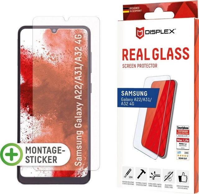 Displex »DISPLEX Real Glass für Samsung Galaxy A22/A31/A32 4G«, Displayschutzfolie