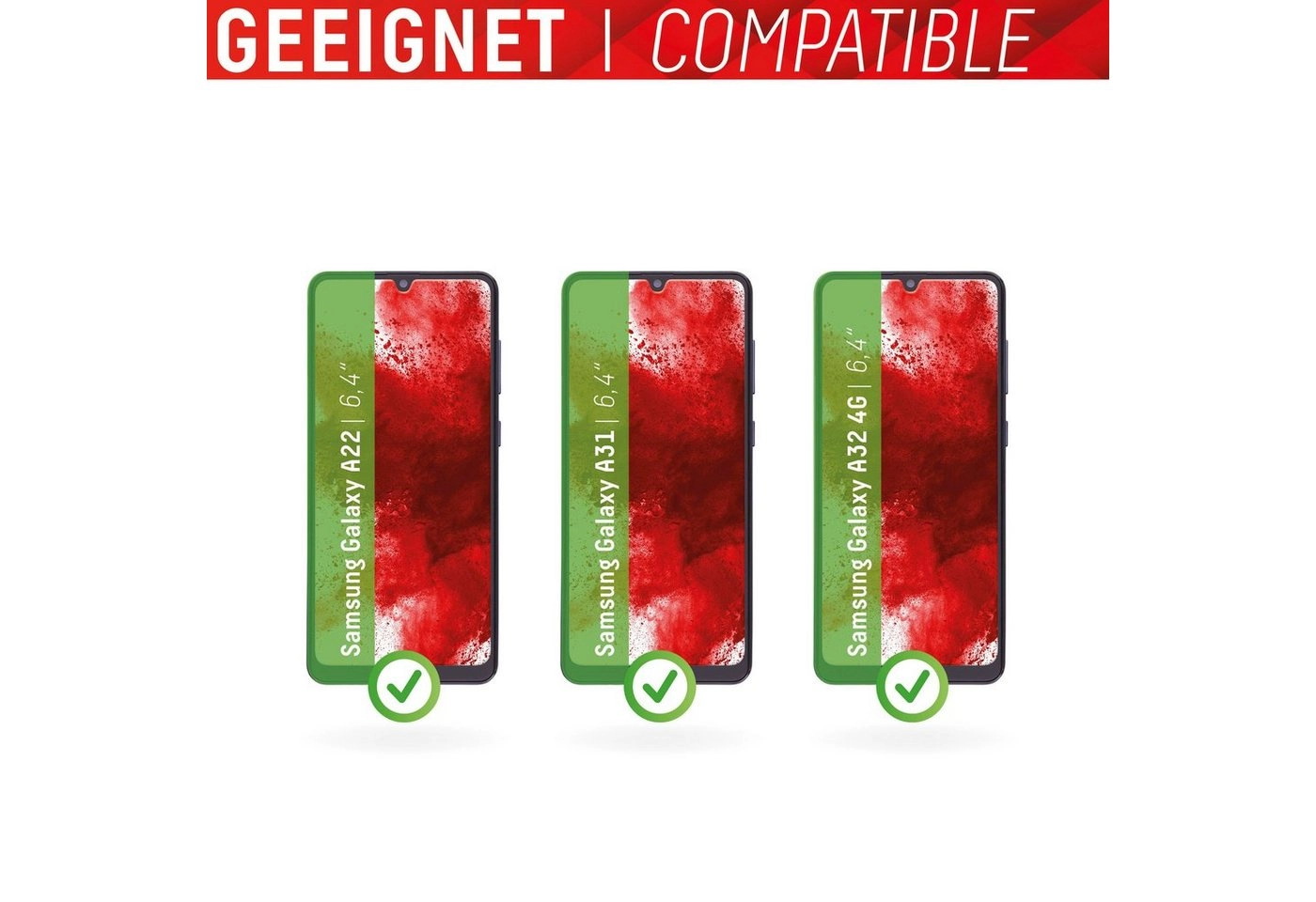 Displex »DISPLEX Real Glass für Samsung Galaxy A22/A31/A32 4G«, Displayschutzfolie