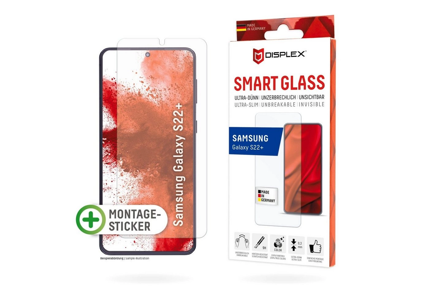 Displex »Smart Glass - Samsung Galaxy S22+«, Displayschutzglas