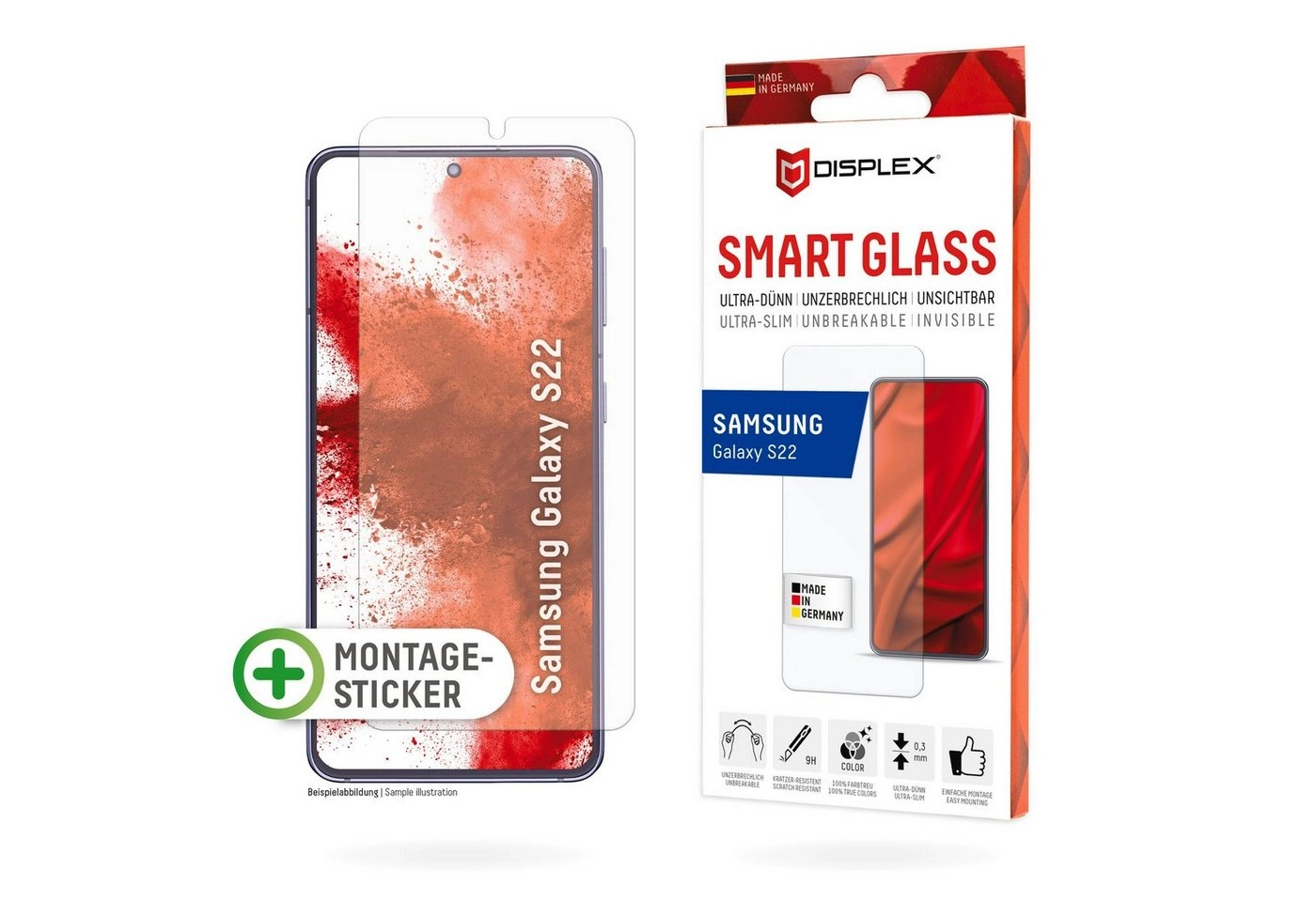 Displex »Smart Glass - Samsung Galaxy S22«, Displayschutzglas