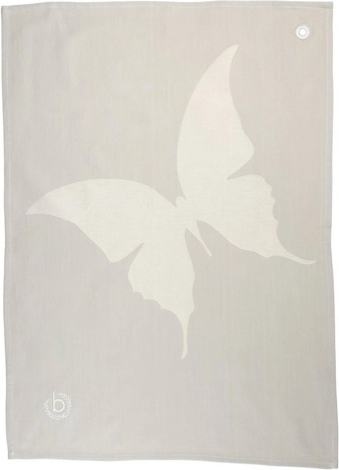 bugatti Geschirrtuch »Butterfly - Jacquard«, (Set, 2-tlg)