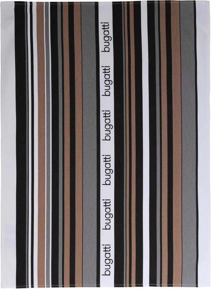 bugatti Geschirrtuch »bugatti Tape«, (Set, 3-tlg)