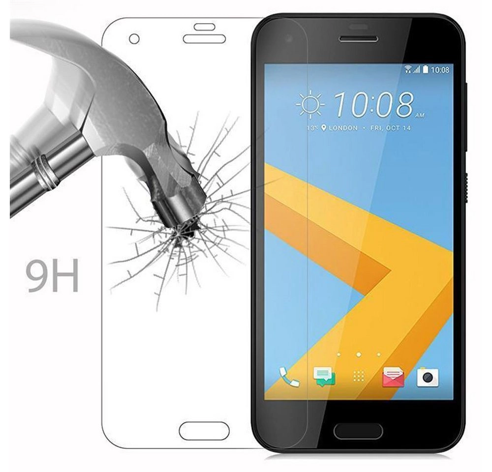 Cadorabo Panzer Folie für HTC ONE A9S Schutzfolie in KRISTALL KLAR Gehärtetes (Tempered) Display-Schutzglas in 9H Härte mit 3D Touch Kompatibilität