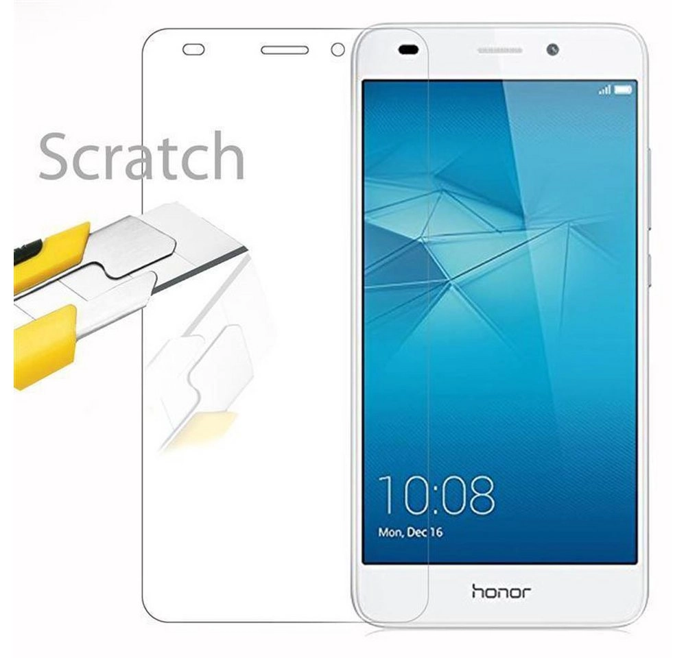 Cadorabo Panzer Folie für Honor 5C Schutzfolie in KRISTALL KLAR Gehärtetes (Tempered) Display-Schutzglas in 9H Härte mit 3D Touch Kompatibilität