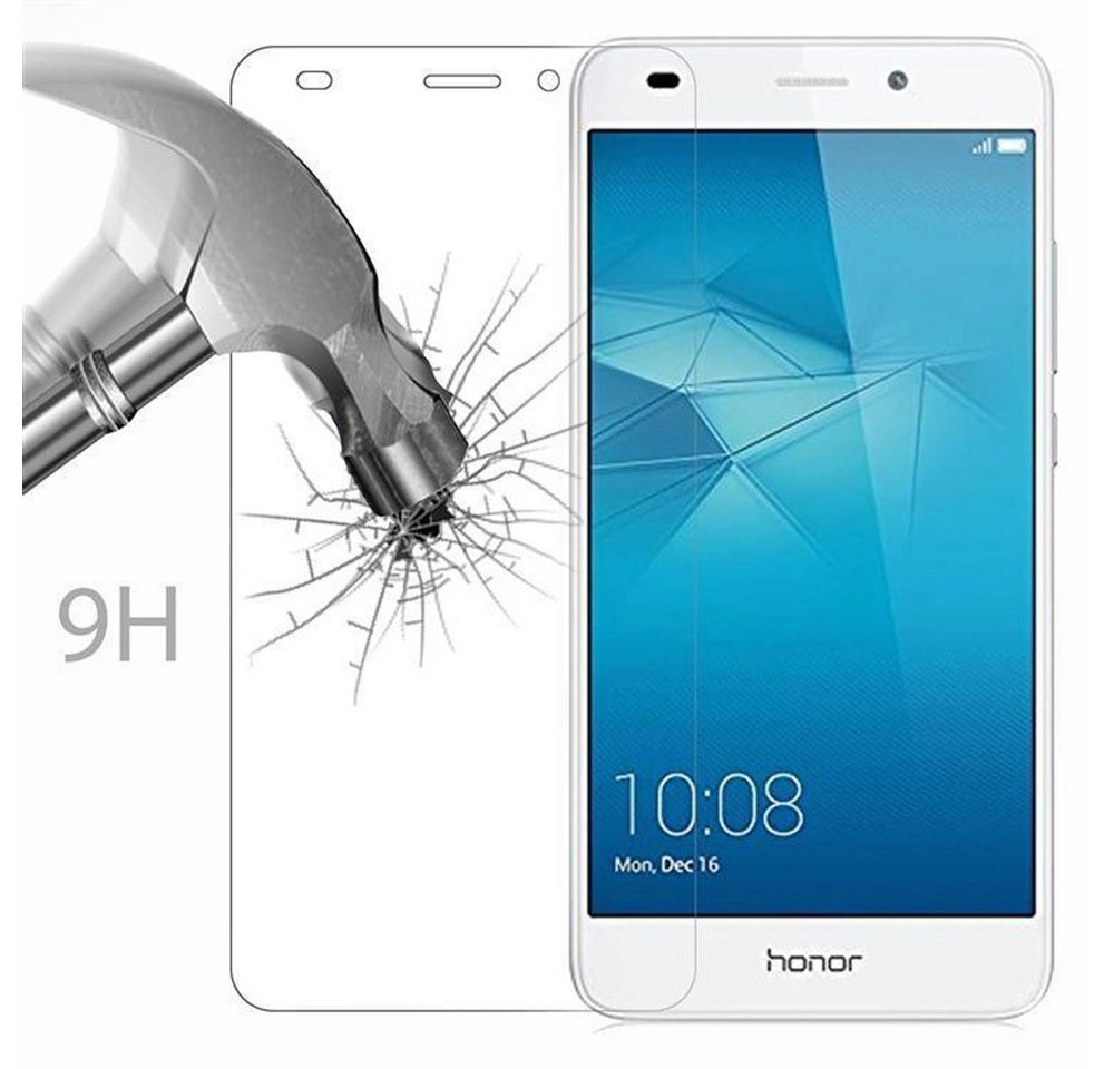 Cadorabo Panzer Folie für Honor 5C Schutzfolie in KRISTALL KLAR Gehärtetes (Tempered) Display-Schutzglas in 9H Härte mit 3D Touch Kompatibilität