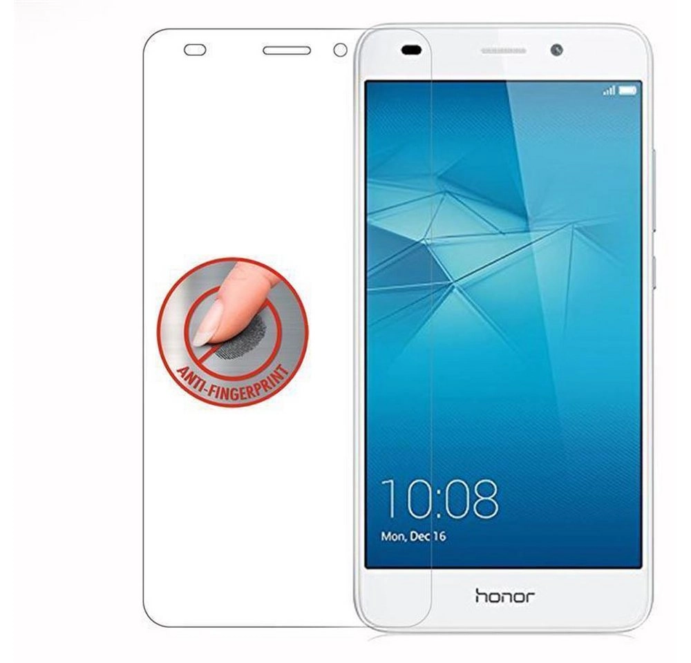 Cadorabo Panzer Folie für Honor 5C Schutzfolie in KRISTALL KLAR Gehärtetes (Tempered) Display-Schutzglas in 9H Härte mit 3D Touch Kompatibilität