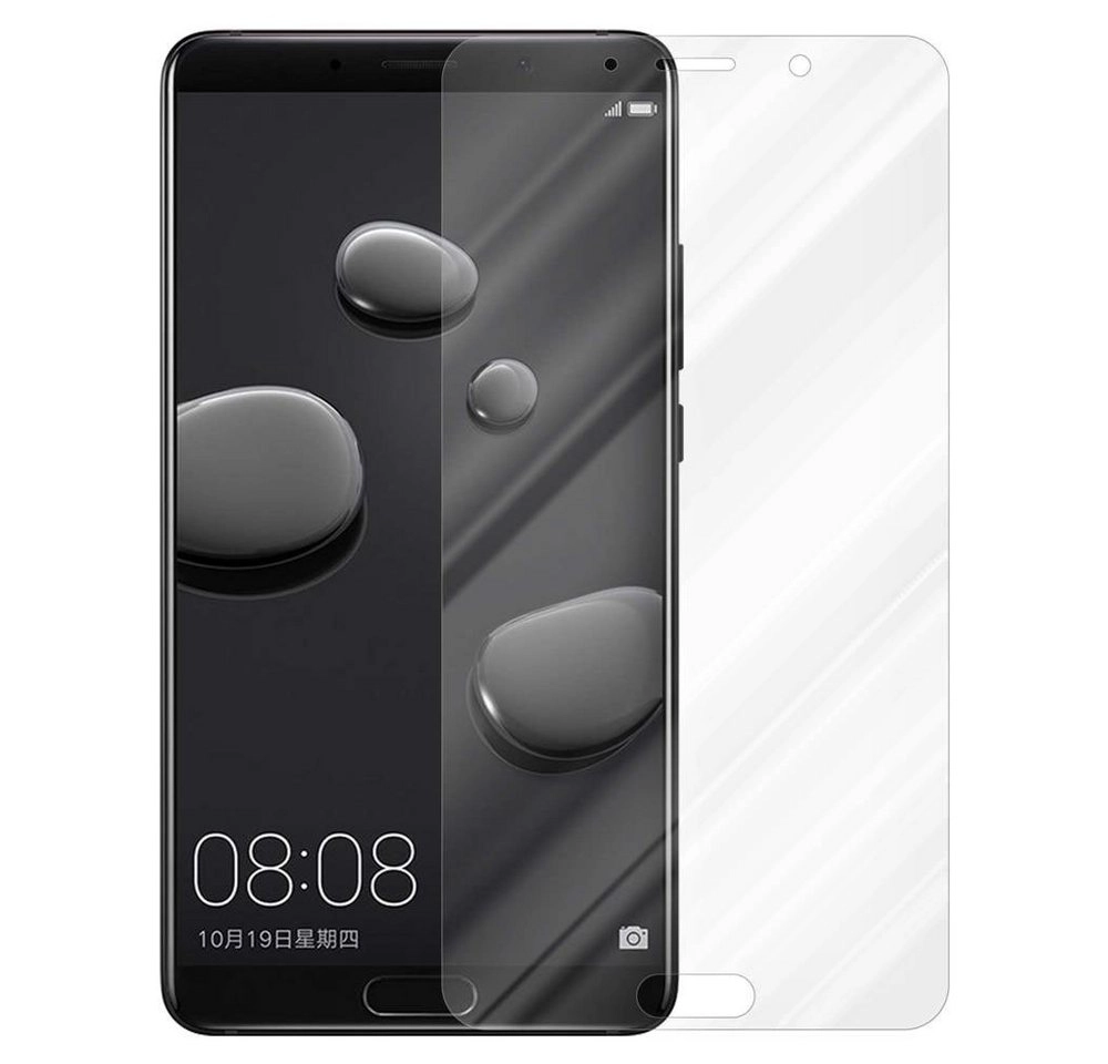 Cadorabo Panzer Folie für Huawei MATE 10 Schutzfolie in KRISTALL KLAR Gehärtetes (Tempered) Display-Schutzglas in 9H Härte mit 3D Touch Kompatibilität