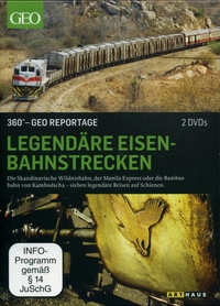 360° Geo Reportage - Legendäre Eisenbahnstrecken - Disc 1 - Episoden 1 - 4 (DVD)