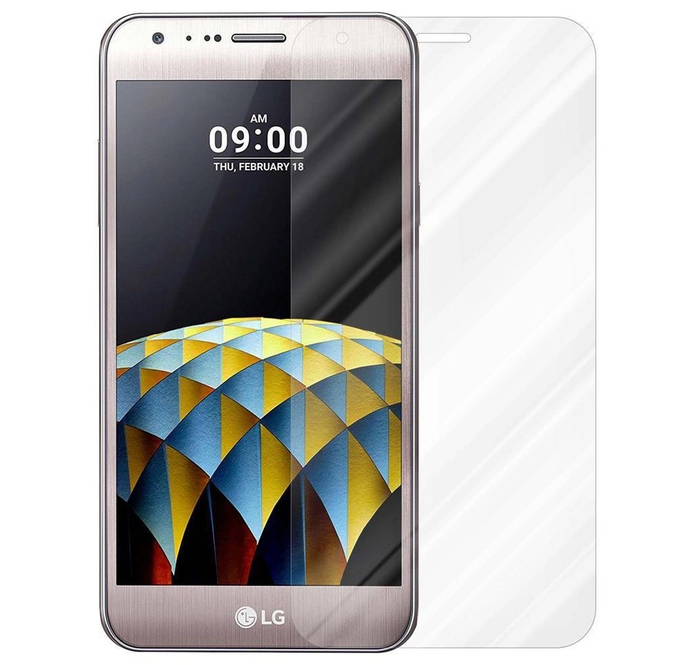 Cadorabo Panzer Folie für LG X CAM Schutzfolie in KRISTALL KLAR Gehärtetes (Tempered) Display-Schutzglas in 9H Härte mit 3D Touch Kompatibilität