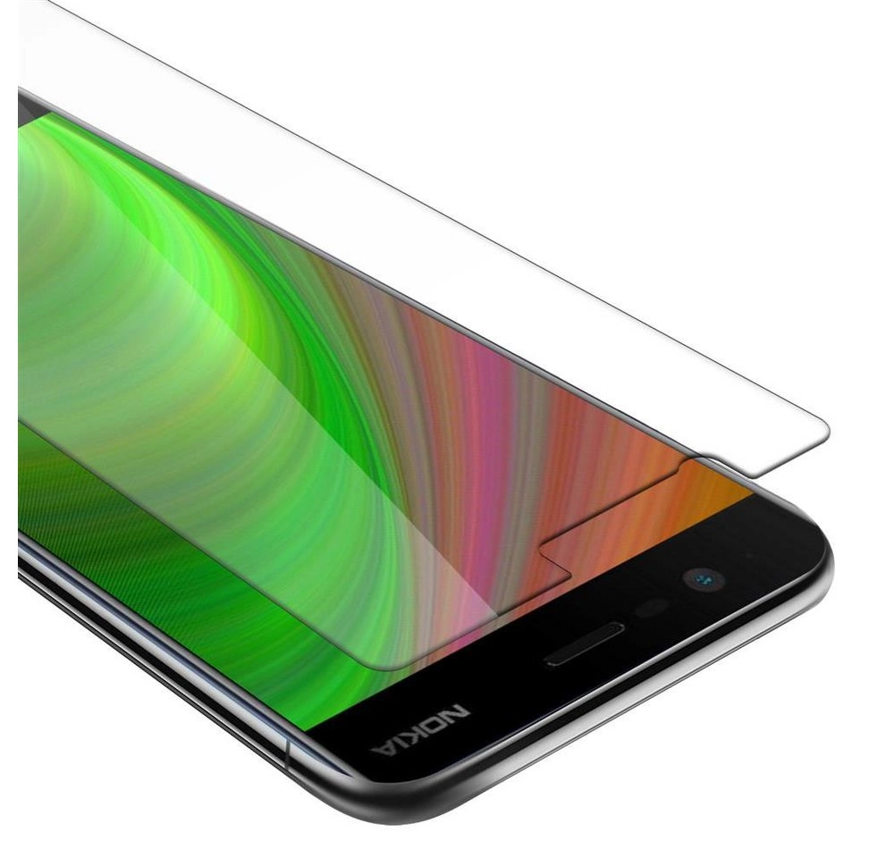Cadorabo Panzer Folie für Nokia 3 2017 Schutzfolie in KRISTALL KLAR Gehärtetes (Tempered) Display-Schutzglas in 9H Härte mit 3D Touch Kompatibilität