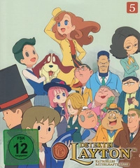 Detektei Layton - Rätselhafte Fälle - Volume 5 - Disc 1 - Episoden 41 - 45 (Blu-ray)