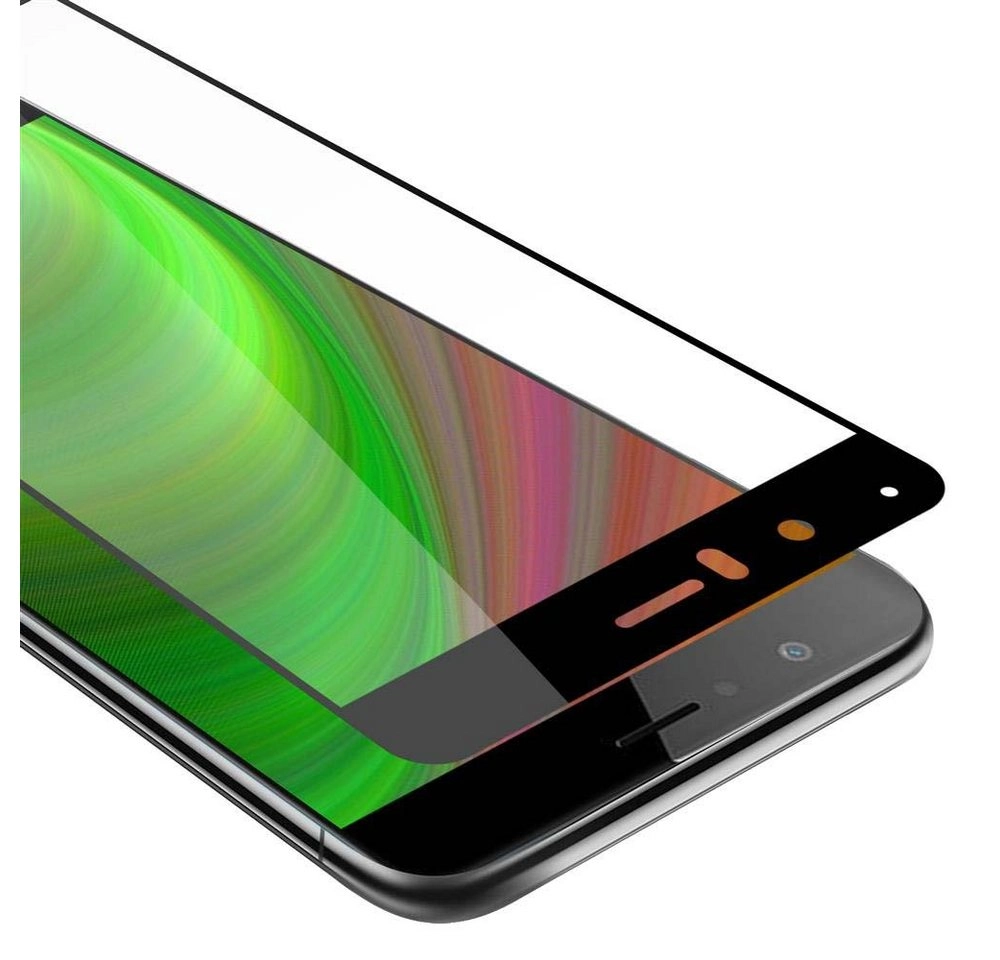 Cadorabo Vollbild Panzer Folie für Honor V8 Schutzfolie in TRANSPARENT mit SCHWARZ Gehärtetes (Tempered) Display-Schutzglas in 9H Härte mit 3D Touch Kompatibilität