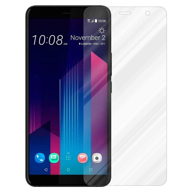 Cadorabo Panzer Folie für HTC U11 PLUS Schutzfolie in KRISTALL KLAR Gehärtetes (Tempered) Display-Schutzglas in 9H Härte mit 3D Touch Kompatibilität