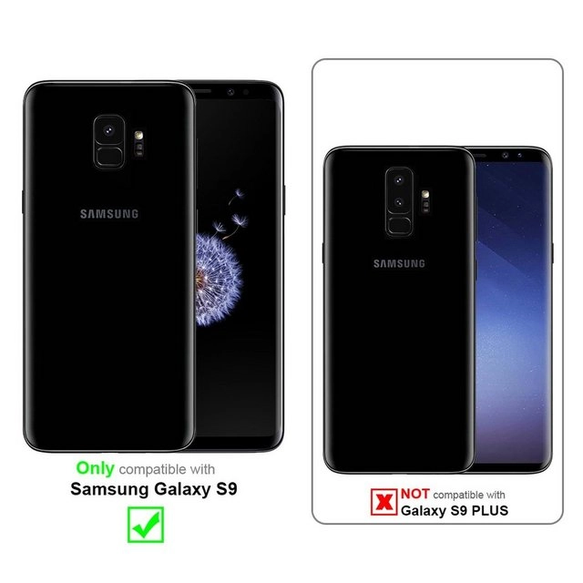 Cadorabo Panzer Folie für Samsung Galaxy S9 Schutzfolie in KRISTALL KLAR Gehärtetes (Tempered) Display-Schutzglas in 9H Härte mit 3D Touch Kompatibilität