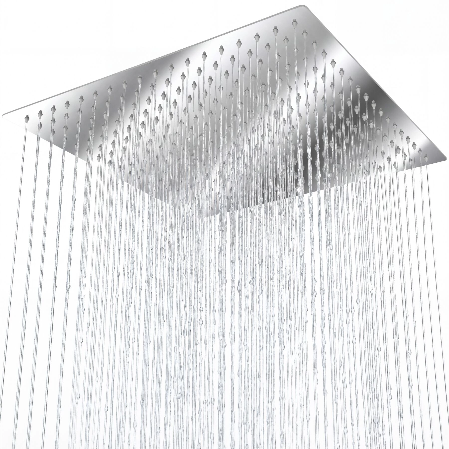 Regendusche aus Edelstahl, eckig - 30 x 30 cm